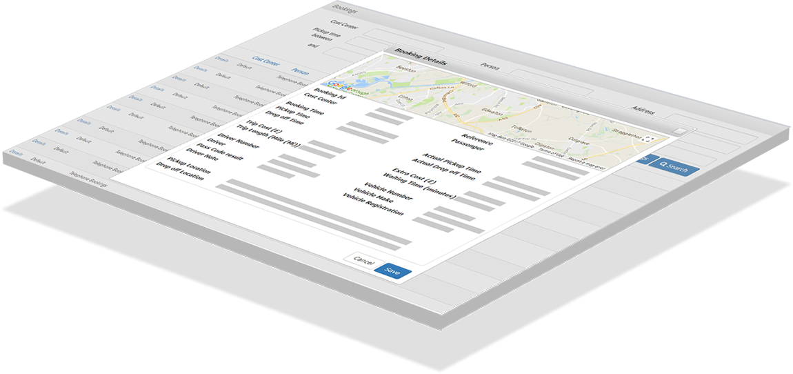 Business accounts management console dashboard